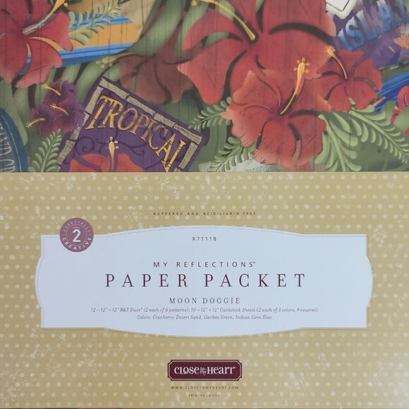 Close to My Heart My Reflections Paper Packet Moon Doggie X7111B Paper Stock NEW - Picture 2 of 3
